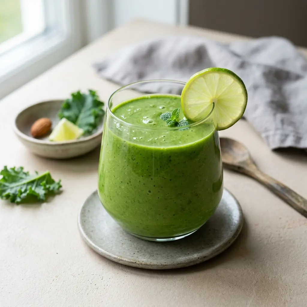 Nylaget greenie servert på en appetittlig og hjemmelaget måte