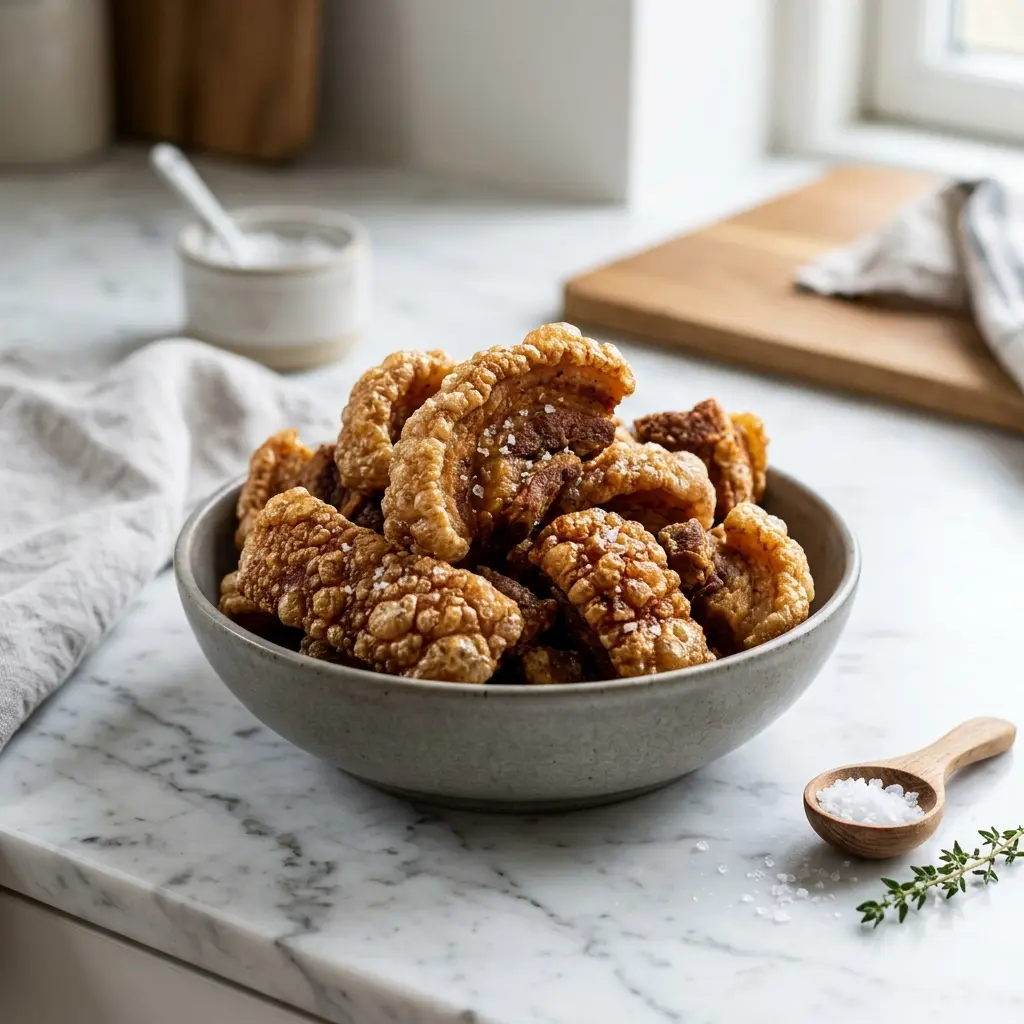 Nylaget hjemmelaget fleskesvor servert på en appetittlig og hjemmelaget måte