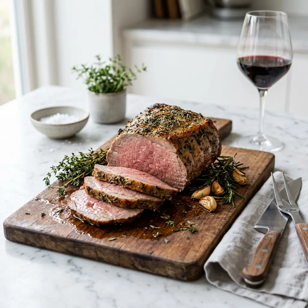 Nylaget kalvecuvette i ovn servert på en appetittlig og hjemmelaget måte
