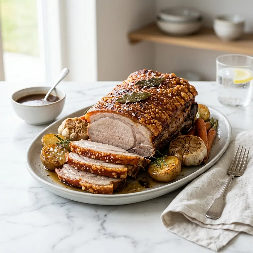 Nylaget kamstek i ovn servert på en appetittlig og hjemmelaget måte