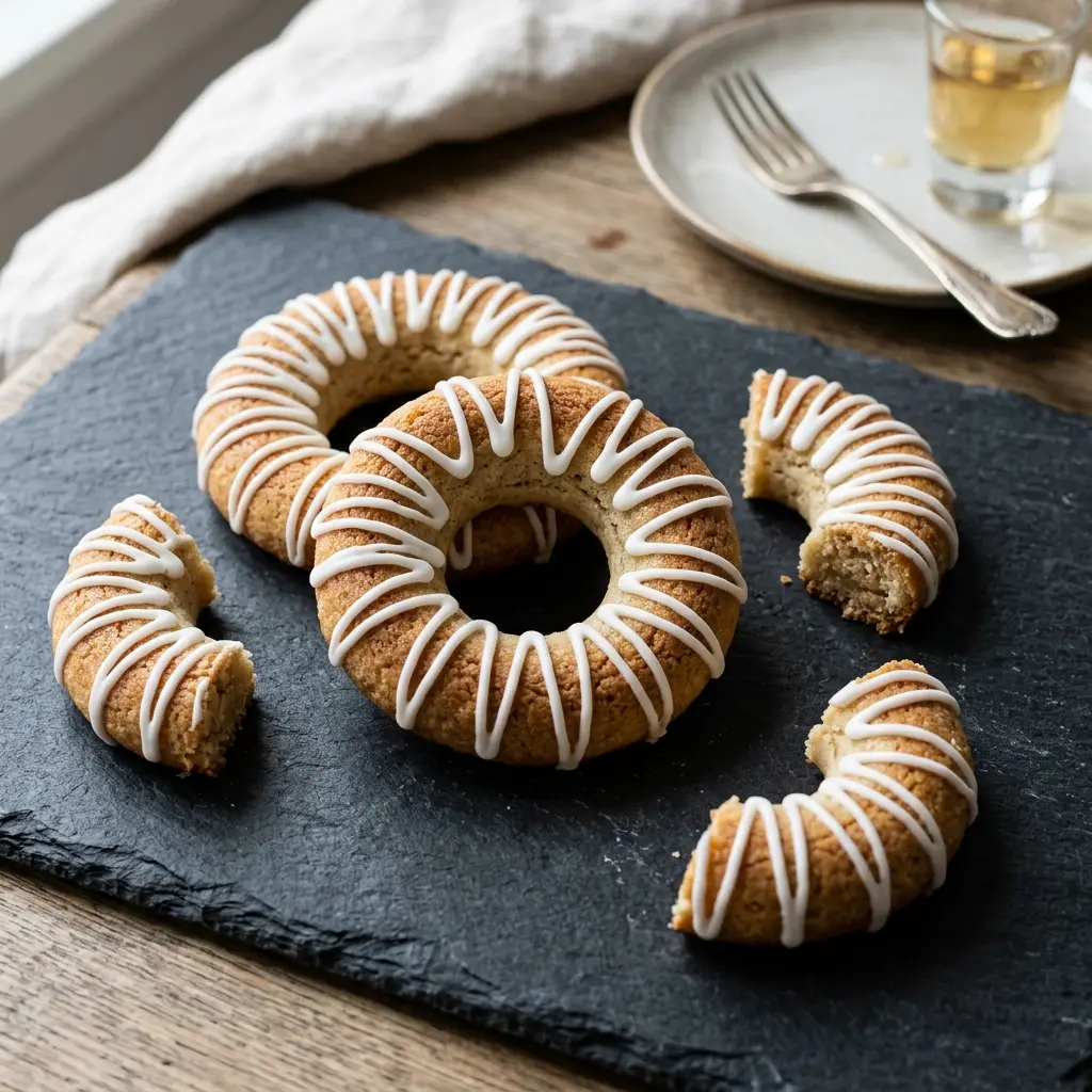 Hjemmelaget kransekakestykker servert som en søt og innbydende dessert