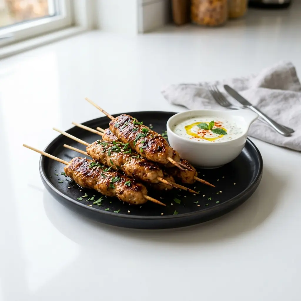 Nylaget kyllingsticks servert på en appetittlig og hjemmelaget måte