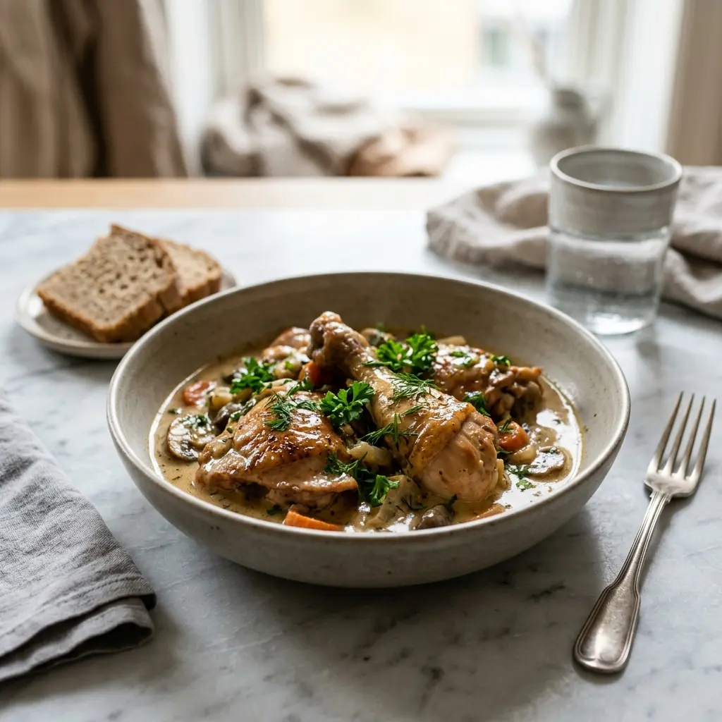 Nylaget mormorkylling servert på en appetittlig og hjemmelaget måte