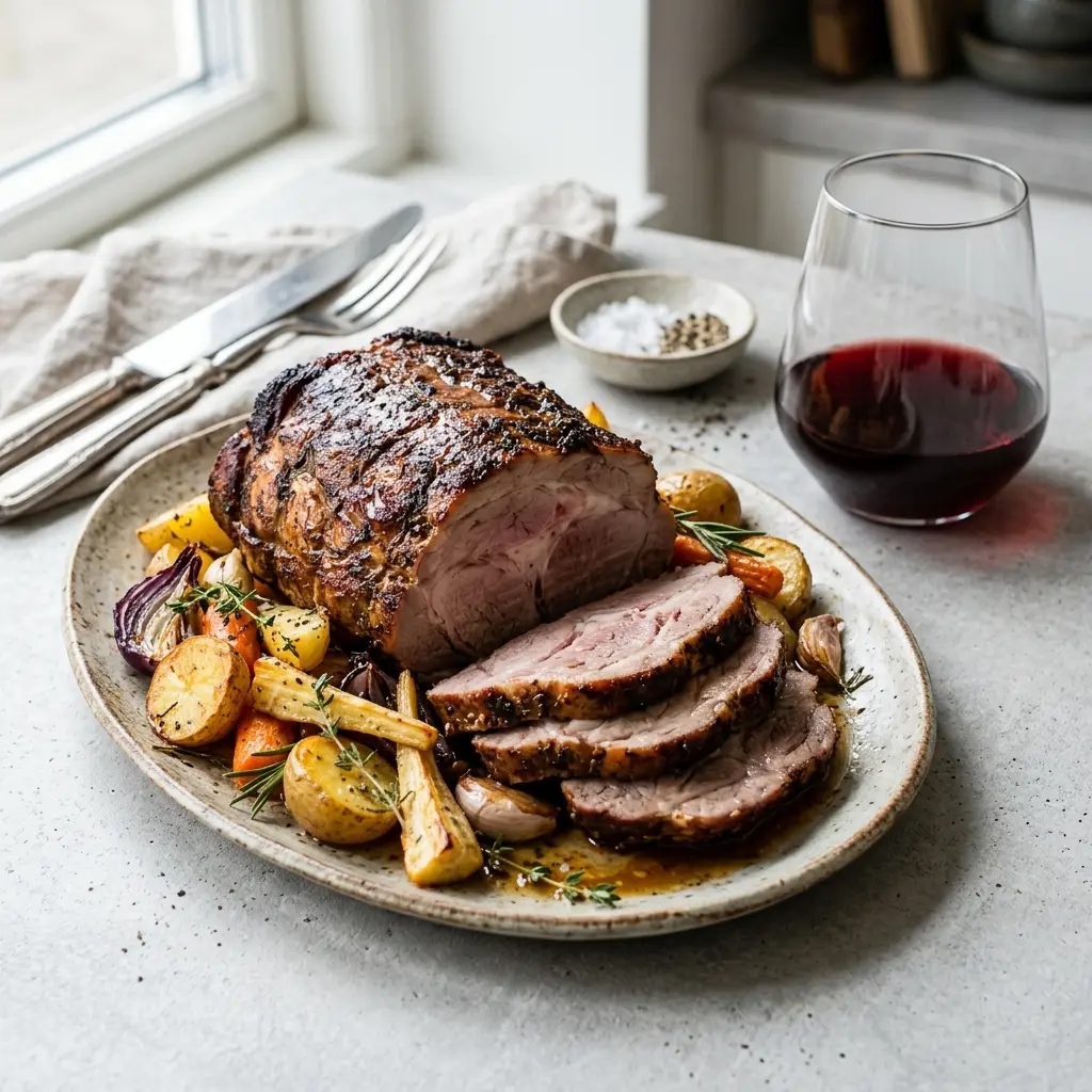 Nylaget nakkefilet i ovn servert på en appetittlig og hjemmelaget måte