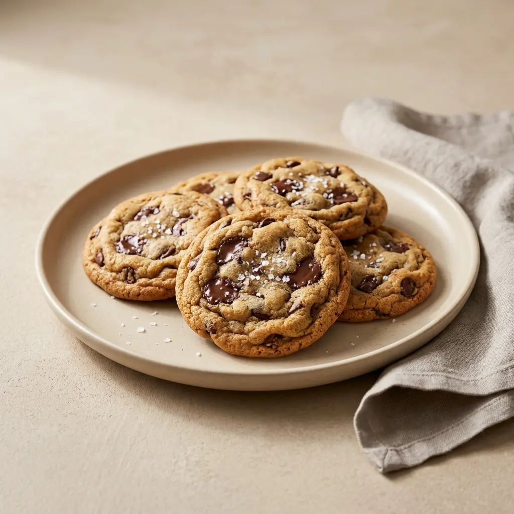 Foto av Cookies i airfryer som ferdig dessert eller bakverk fra airfryer
