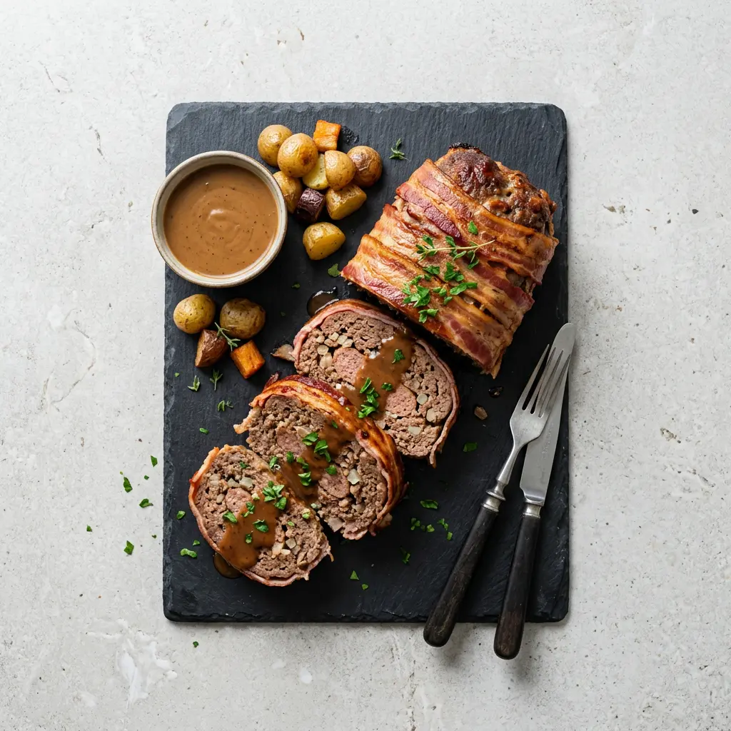 Foto av den ferdige oppskriften Dansk forloren hare i airfryer