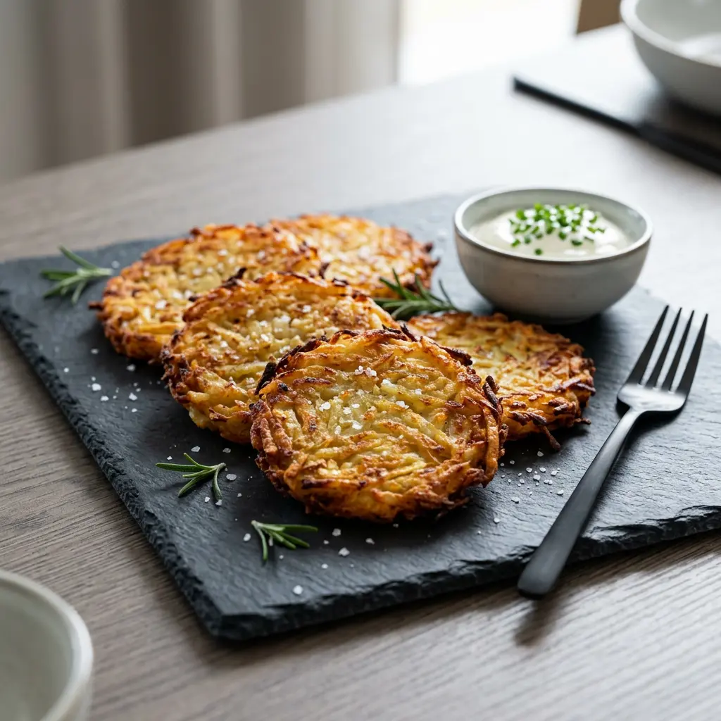 Foto av Frossen rösti i airfryer med sprøtt resultat fra airfryer