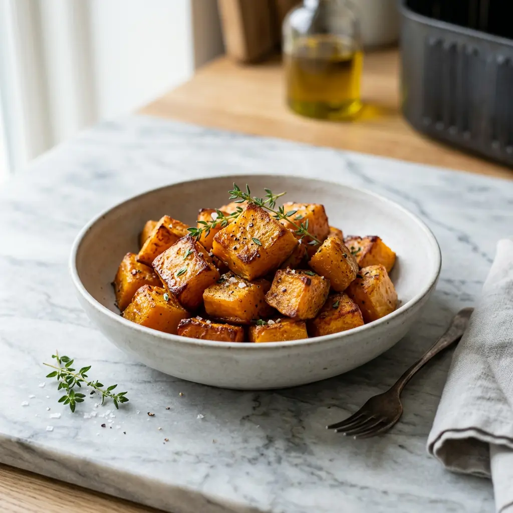 Foto av den ferdige oppskriften Gresskar i airfryer