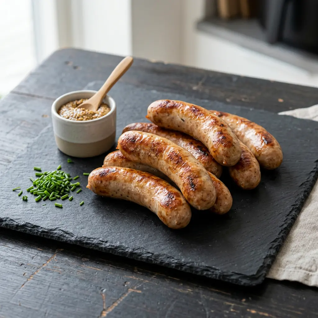 Foto av Grillpølser i airfryer med ferdig tilberedt kjøtt fra airfryer