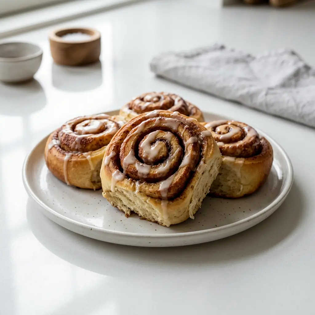 Foto av den ferdige oppskriften Kanelsnurrer i airfryer
