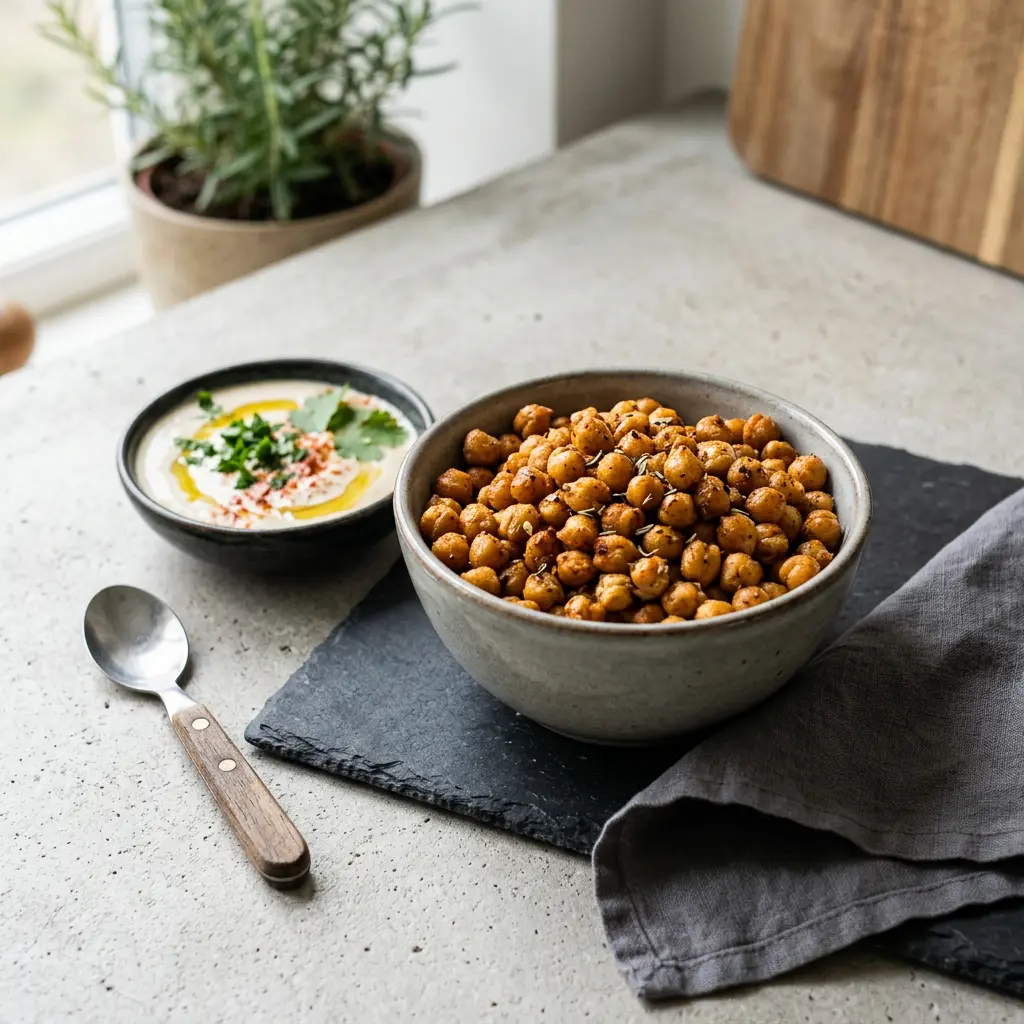 Foto av den ferdige oppskriften Kikerter i airfryer