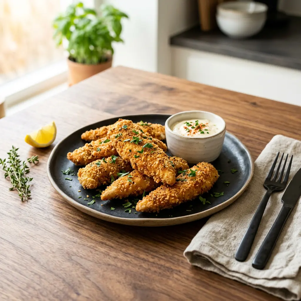 Foto av Kyllinginnerfilet i airfryer med ferdig tilberedt fjærkre fra airfryer