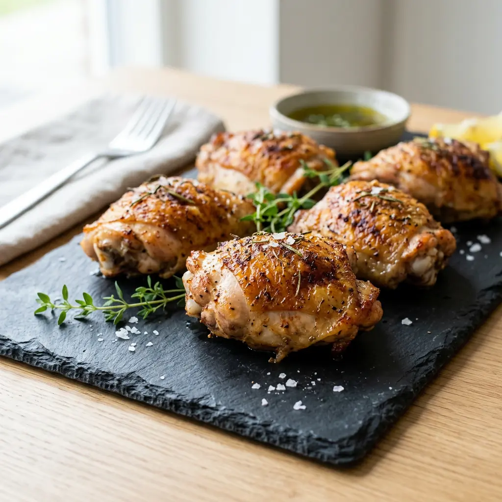 Foto av Kyllingoverlår i airfryer med ferdig tilberedt fjærkre fra airfryer