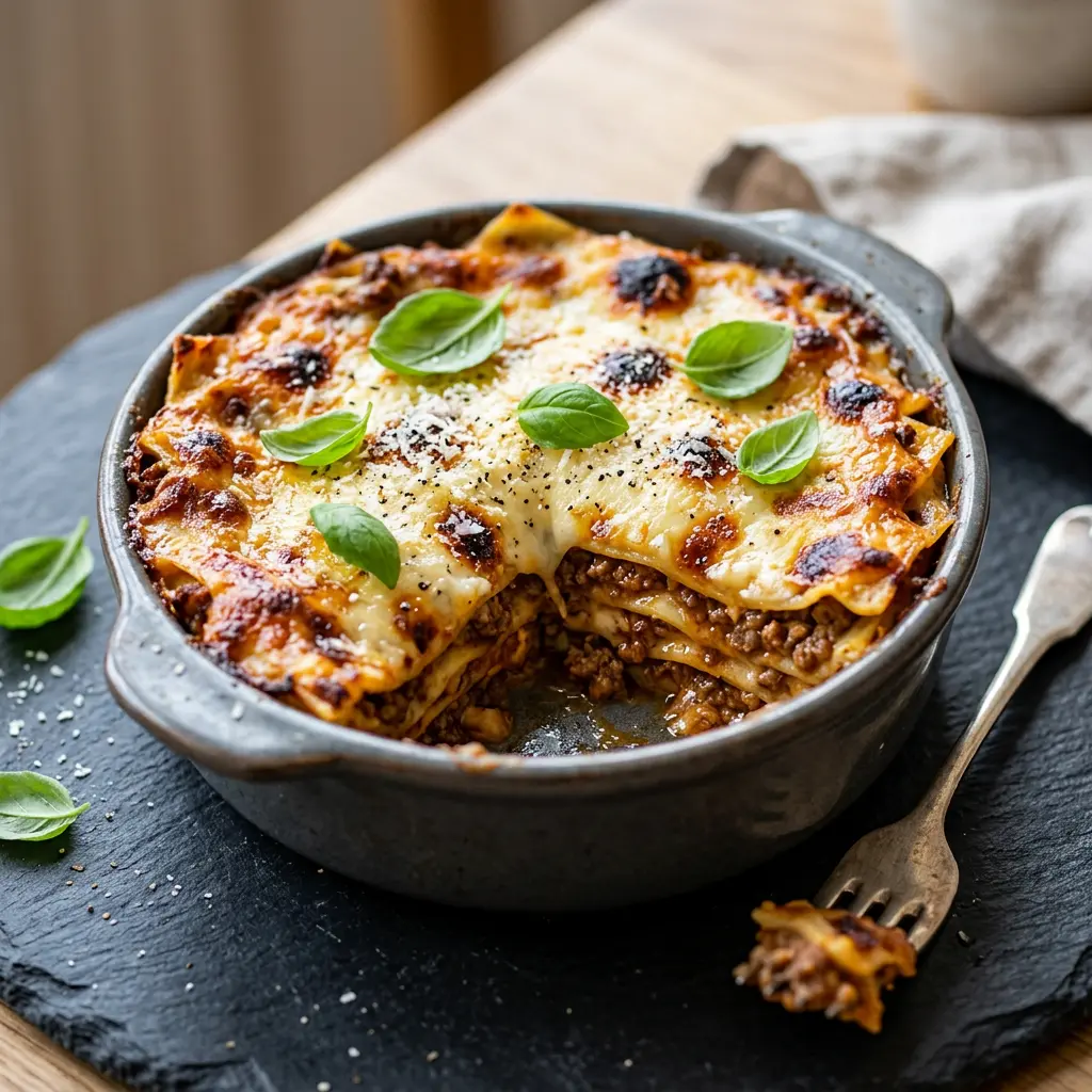 Foto av den ferdige oppskriften Lasagne i airfryer