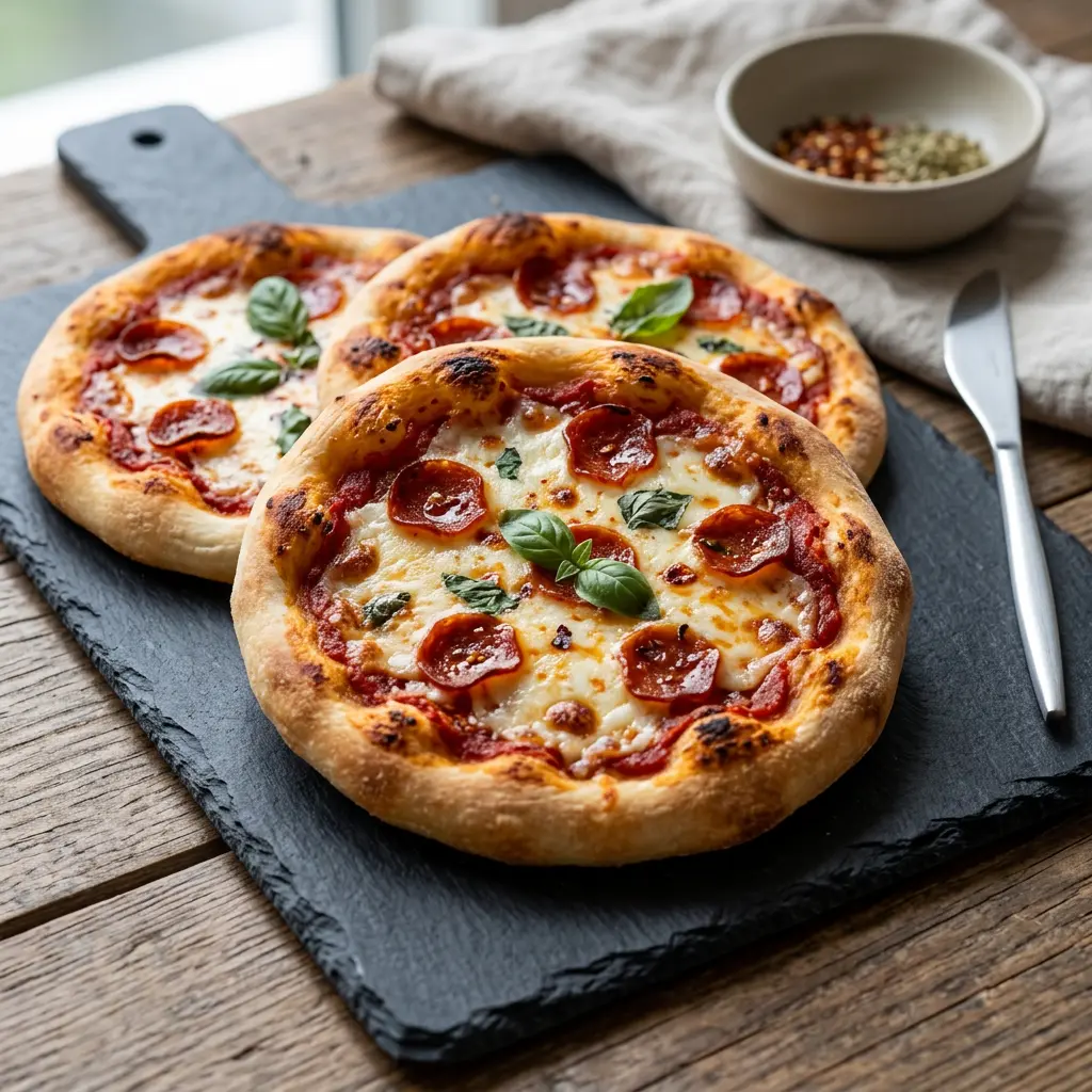 Foto av den ferdige oppskriften Minipizzaer i airfryer