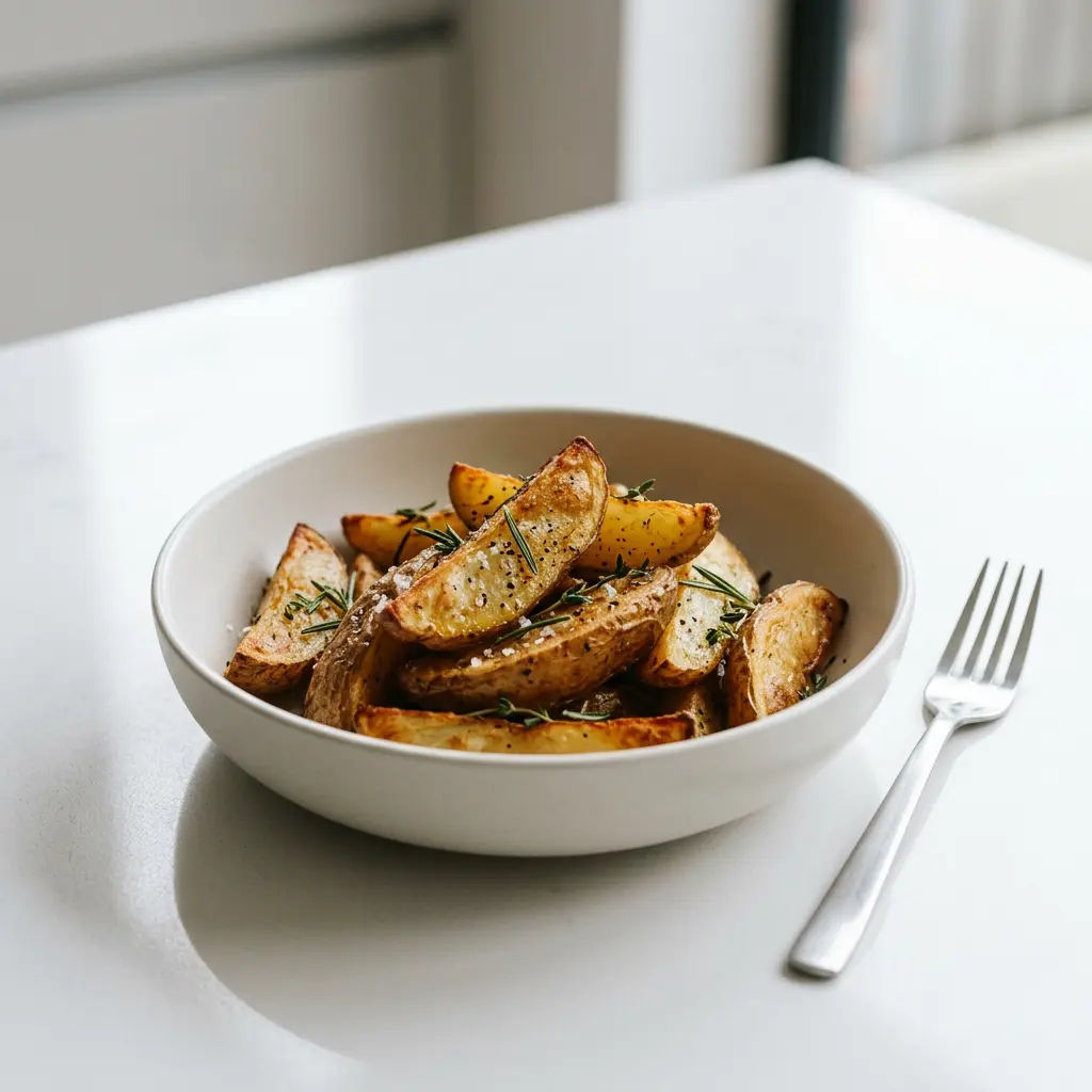 Foto av Poteter i airfryer med sprøtt resultat fra airfryer