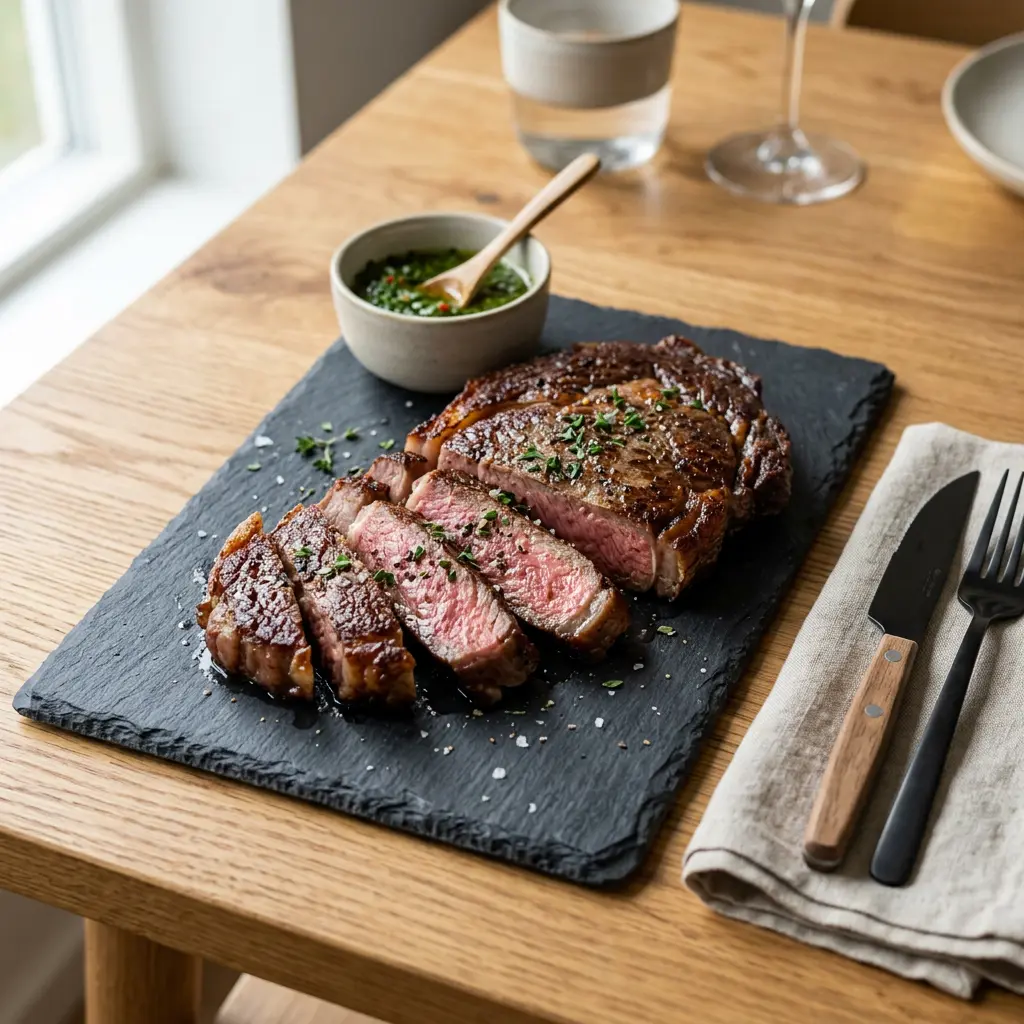 Foto av den ferdige oppskriften Ribeye i airfryer