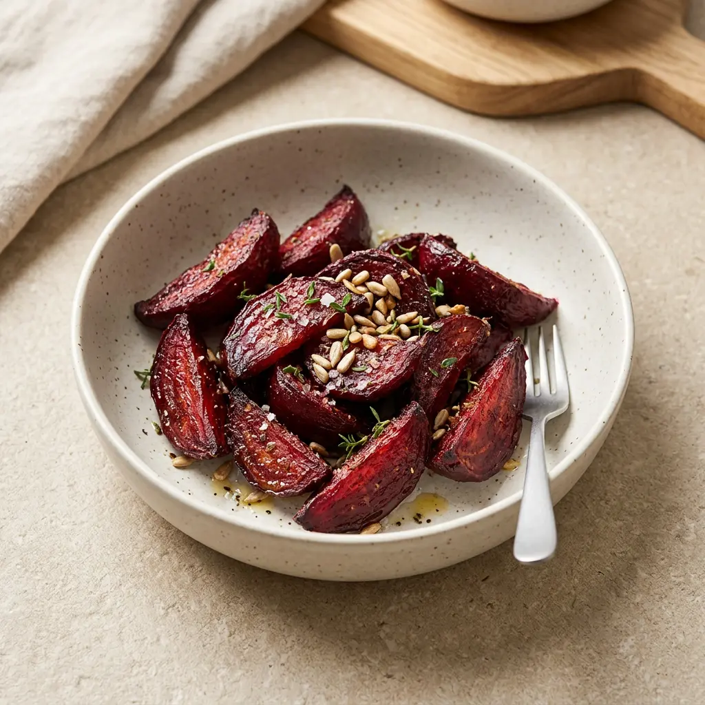 Foto av den ferdige oppskriften Rødbeter i airfryer