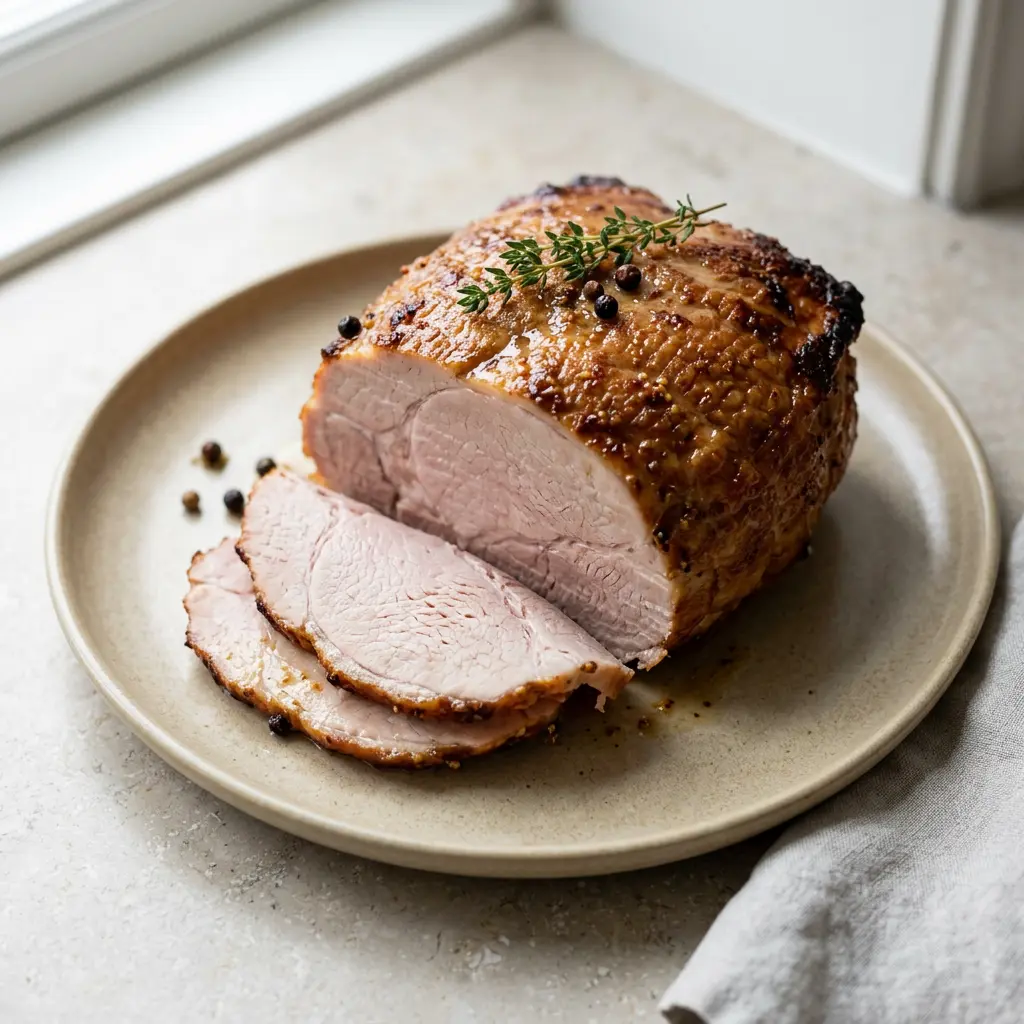 Foto av den ferdige oppskriften Skinke i airfryer