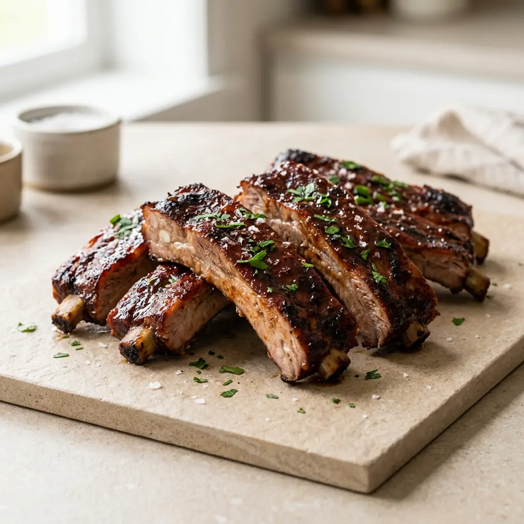 Foto av den ferdige oppskriften Spareribs i airfryer