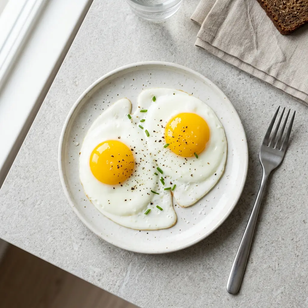 Foto av den ferdige oppskriften Speilegg i airfryer