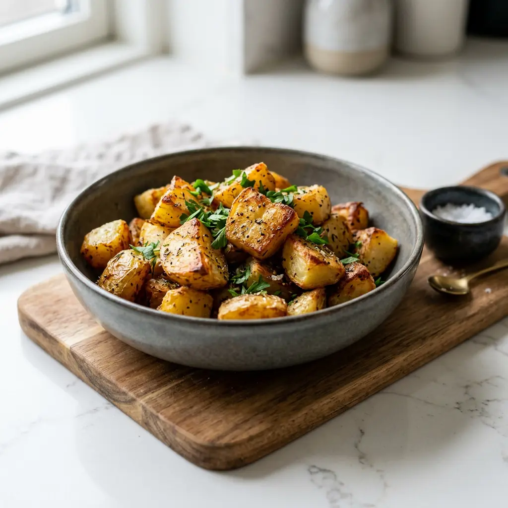 Foto av Stekte poteter i airfryer med sprøtt resultat fra airfryer