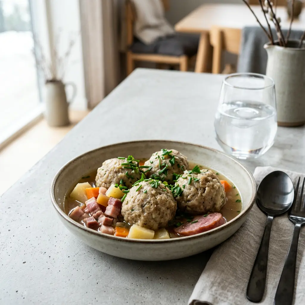 Foto av Raspeballer klar til servering